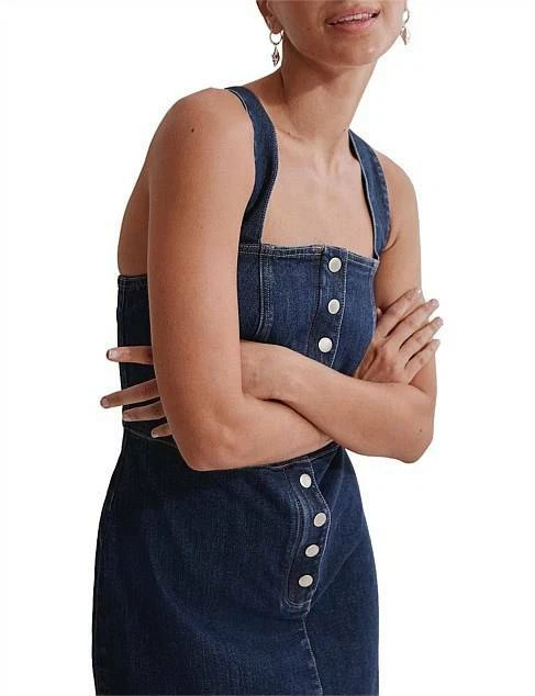 country road denim pinafore