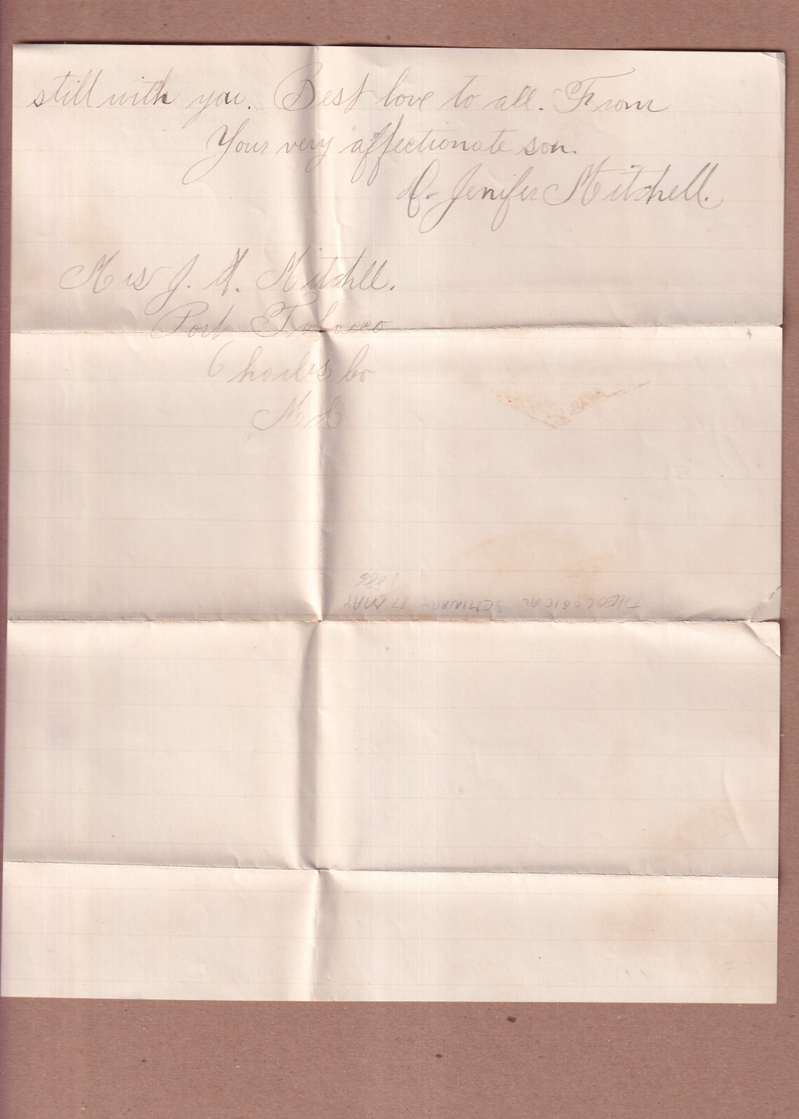 1886 Episcopal High School Virginia Alexandria Jenifer Mitchell student ...