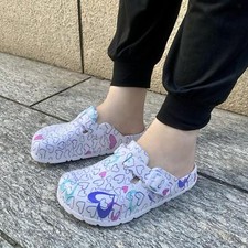 1 Paio Donna Uomo Dottore Infermiere Zoccoli Muli Pantofole Scarpe Da Spiaggia