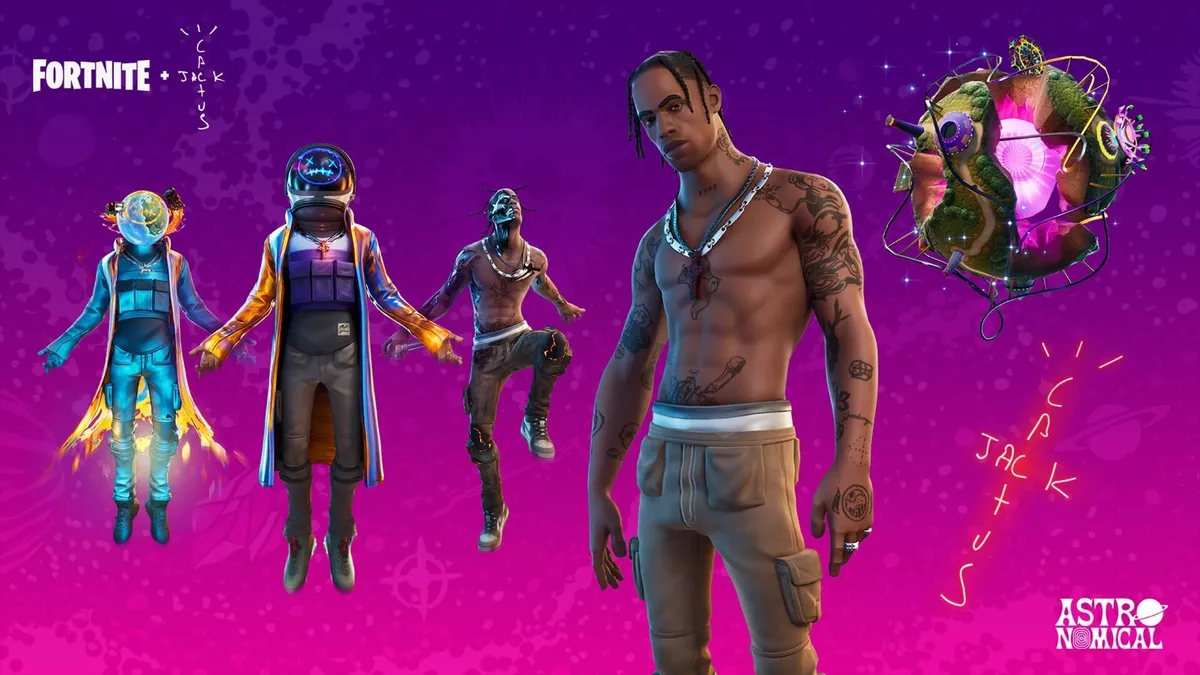 Travis Scott Cactus Jack Fortnite Action Figure Set Sicko Mode 12
