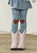 NEW Matilda Jane Just Imagine Gwen Girls Flowers and Hearts Tights Size 8-10 NWT