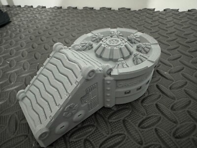 15mm Organic Recycling Plant Sci-Fi Building Scatter Terrain 3D Printed in Grey