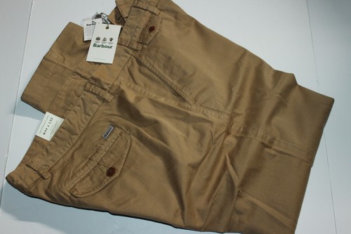 Barbour Neuston Twill Pants Chino Trousers Sand Beige New 44x32 44 Waist - Picture 1 of 4