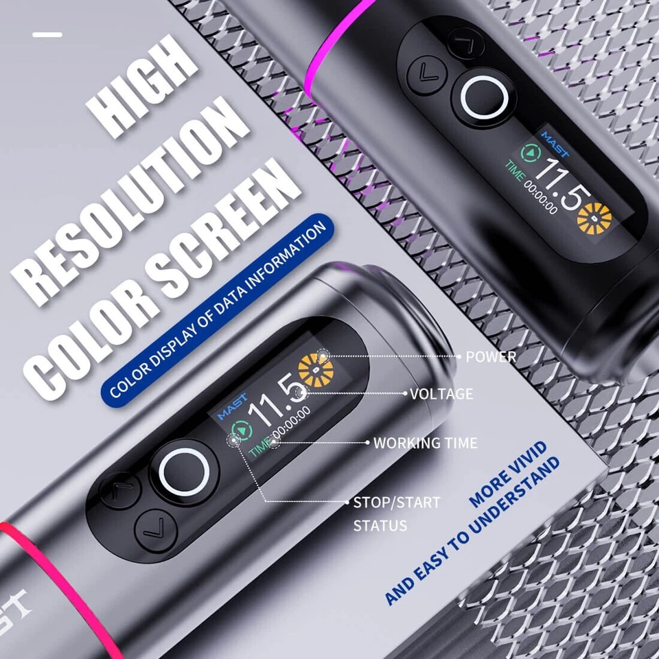 Máquina de tatuaje inalámbrica Dragonhawk mástil arquero 2 WQP-050 Foto 2 de 3