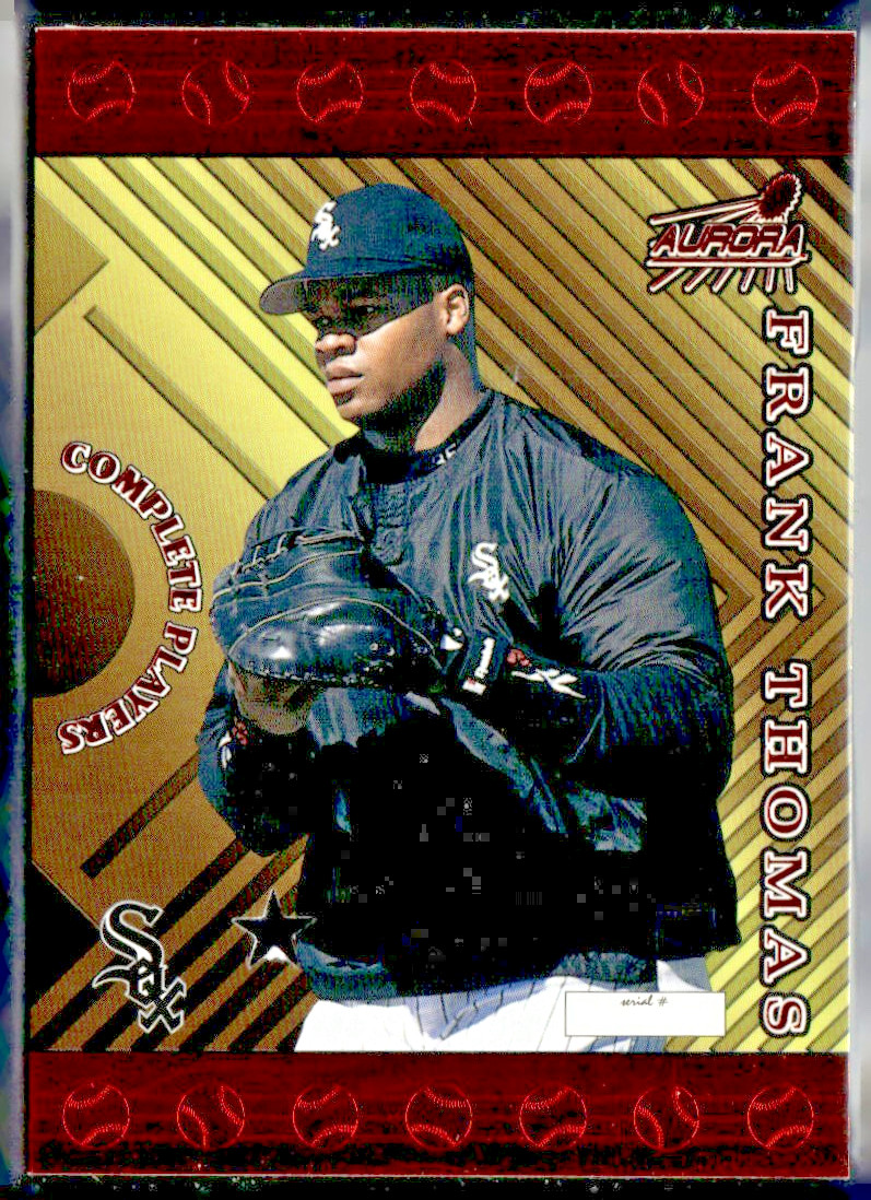 1999 PACIFIC AURORA COMPLETE PLAYERS SALESMAN SAMPLE STAR #5B FRANK THOMAS /2