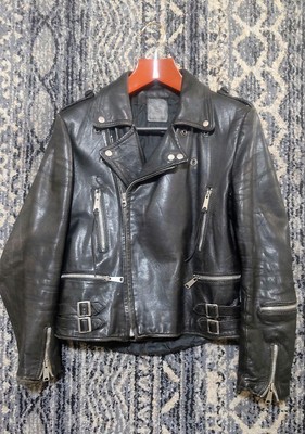 Vintage Leather Jacket 3Echtes Leder /Riders/Double/Long Jean 3 Japan