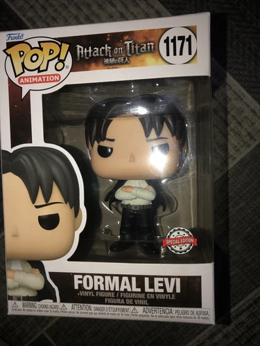 Funko Pop Attack On Titan Formal Levi #1171 + Free Protector