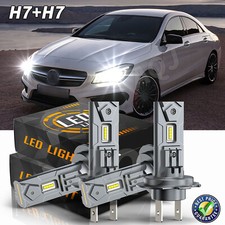 For Mercedes-Benz C250 C300 C350 - 4PC Combo Headlight High  Low Beam LED Bulbs