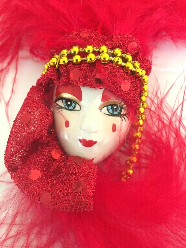 Mardi Gras Refrigerator Décor Magnets Masquerade Venetian Ornament party favor - Image 4 of 4