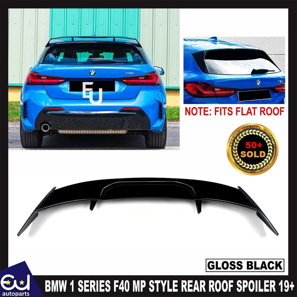 EU AUTO PARTS LTD PARA BMW SERIE 1 F40 MP ESTILO ALERÓN TECHO TRASERO SE SPORT LABIO ALAS BRILLO NEGRO 19+