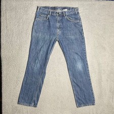 Levis 506 Vintage Orange Tab Blue Distressed Jeans Mens 36x30