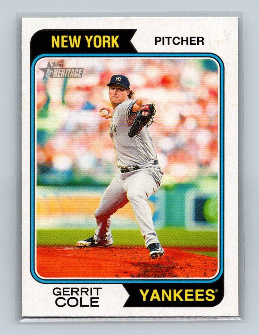 2023 Topps Heritage Gerrit Cole #324 New York Yankees Baseball Card