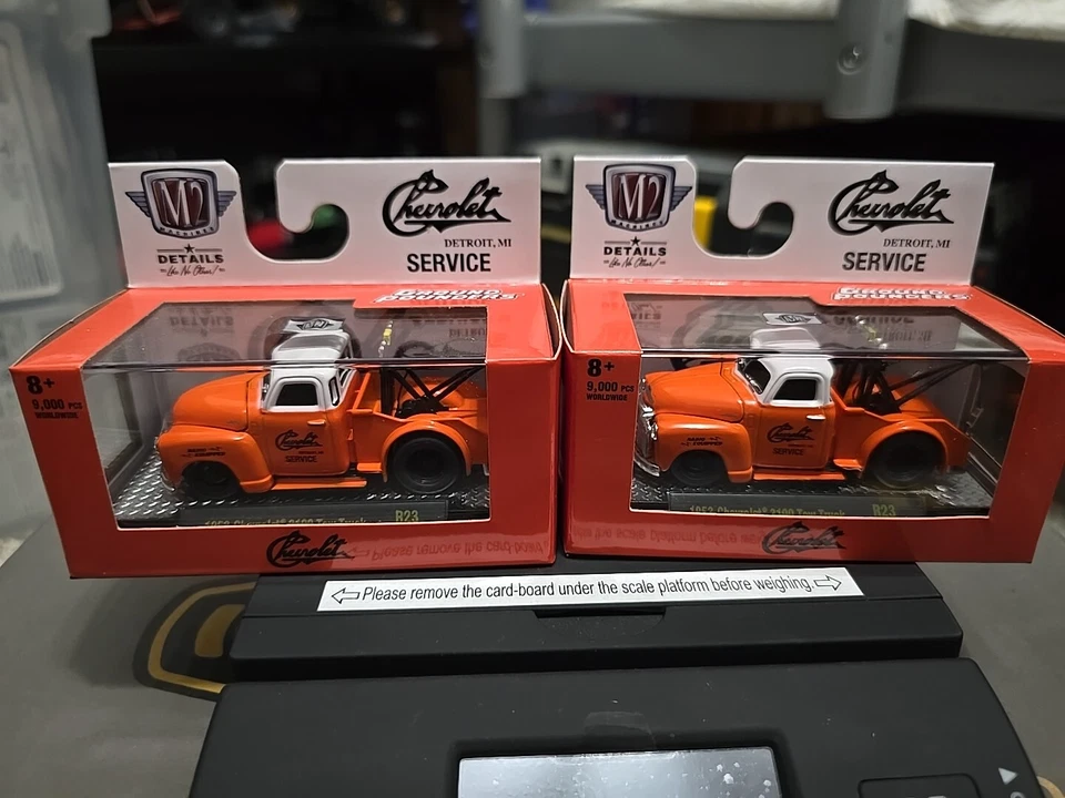 Camión de remolque Chevy 3100 1953 M2 Ground Pounders R23 nuevo en caja edición limitada servicio Chevy Foto 2 de 4