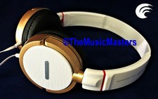 Lightweight Adjustable STEREO HEADPHONES Tablet Phone MP3 Portable Audio WHITE