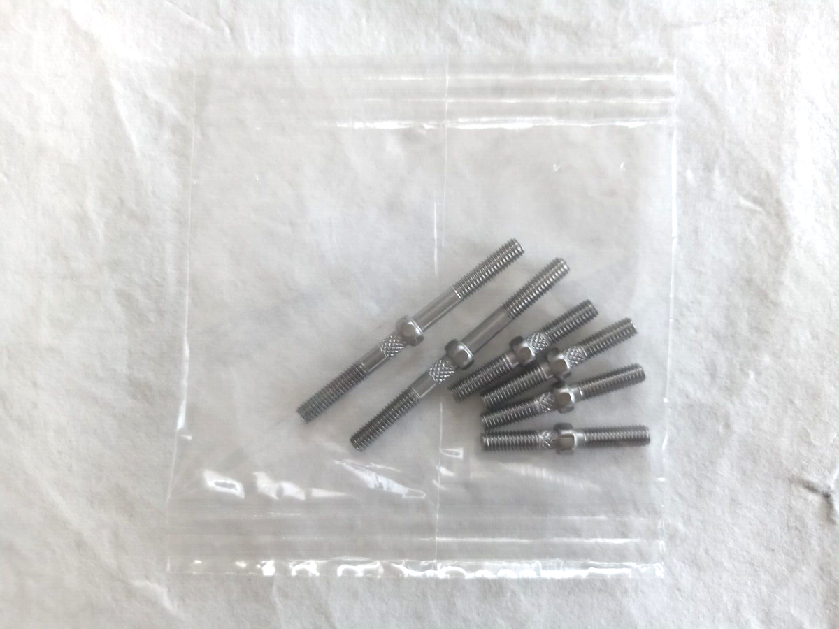 Tamiya TGX Mk.1 Turnbuckle Shaft & Stainless Steel Suspension Set