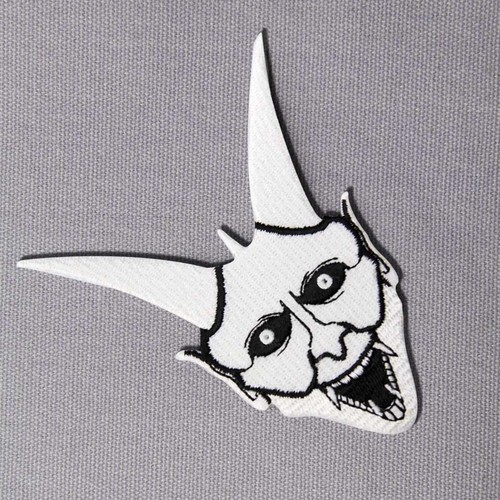 Embroidered Patches Iron Sew On Patches transfers Badges appliques Oni Ghost 610 - Picture 3 of 4