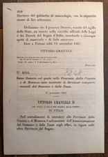 Venice and Mantua 1867 Royal Decree x the Tax Office -8248