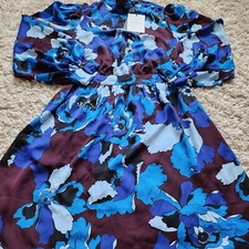 Who, What, Wear (Brand): "Floral" Dress, Size Womens  XS, Color Blue  NWT