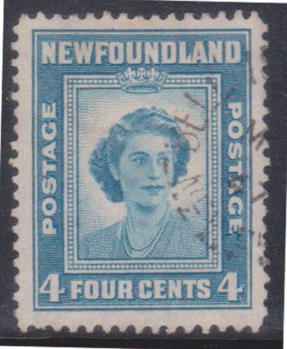 (F235-70) 1938 New Found Land 4c blue Princess Elizabeth stamp (BT)  - Picture 1 of 1