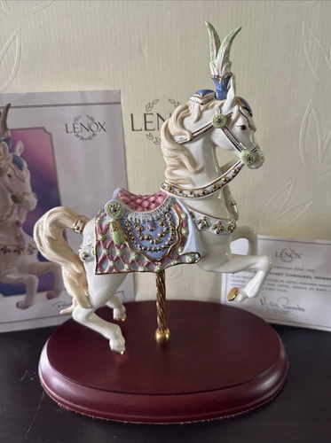 2007 LENOX PERSIAN FANTASY CAROUSEL Animals HORSE LIMITED EDITION w/ Box & COA