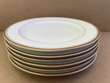 Vintage SYRACUSE CHINA Old Colony O.P. CO. Plates GOLD TRIM 6pcs