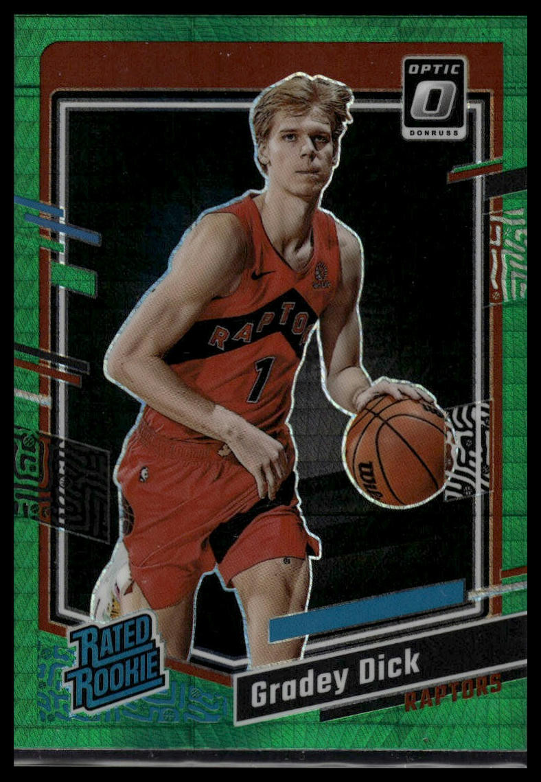 2023-24 Donruss Optic #212 Gradey Dick Green Shock Rated Rookie
