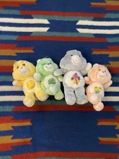 Vintage Care Bears Plush Lot Of 4 1983 Kenner Grams Sunshine Good Luck Friend