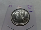 H34 USA 1943 Silver Walking Liberty Half Dollar UNC