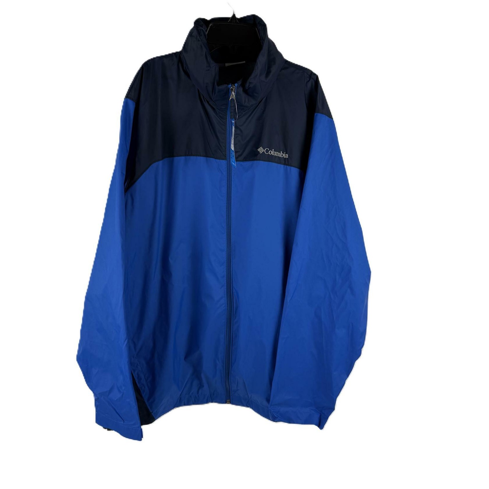 Columbia Glennaker Lake Rain Jacket Blue Jay/Columbia Navy Size XL Men Hooded