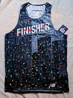 NEW New Balance 2022 Finisher New York City Marathon Mens Small Running Singlet 