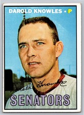 1967 Topps - #362 Darold Knowles | Washington Senators VG