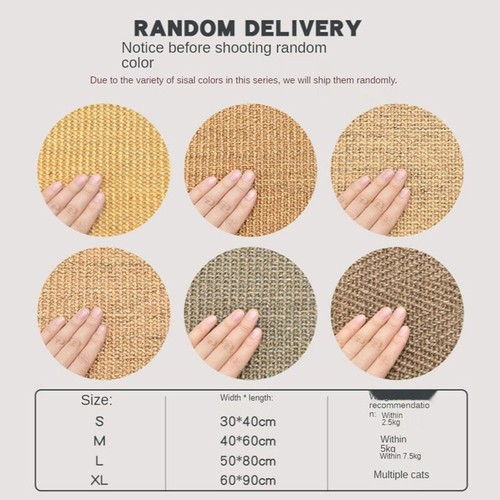 Pet Cat Scratching Mat Randomly Color Play Protection Claw Scratcher Pad US - Picture 10 of 14
