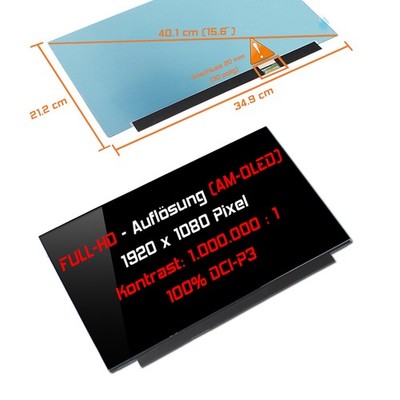 15,6'' Full HD OLED Ersatz Display für Samsung ATNA56YX03-0 (SDC4161) 400 Nits