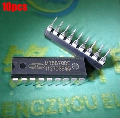 10Pcs Dtmf Decoder Receiver MT8870DE MT8870   Low Power Ic New wi #to