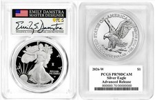 2026-W SILVER EAGLE LIBERTY BELL PRIVY 1776-2026 PF70 ADVANCE RELEASES DAMSTRA