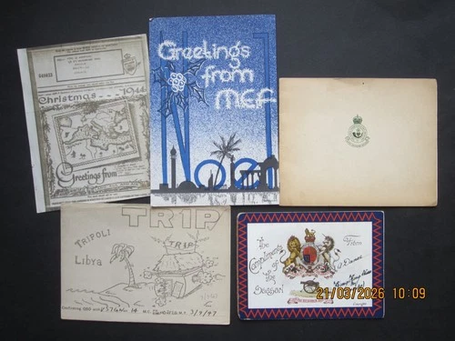 Early Military Greetings cards, WW1. M.E.F. Shropshire light infantry, Airgram