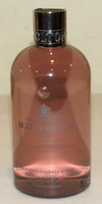 Molton Brown Delicious Rhubarb Rose Bath Shower Gel 10 Oz 300 mL Full Size