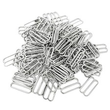 100 Pieces Metal Bra Lingerie Strap Sewing Clip Hook 8 Shape 19mm