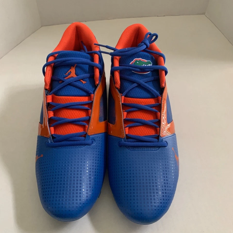 Botines de fútbol americano Air Jordan Alpha Menace 4 Pro para hombre talla 13 Florida Gators NCAA Foto 4 de 4