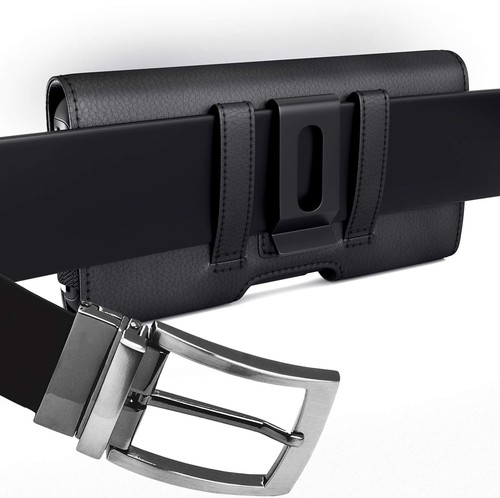 PiTau Holster for iPhone 16 Plus 16 Pro Max 15 15 Large, Black - Picture 7 of 7