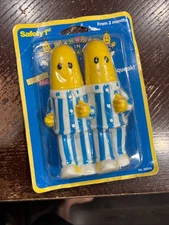 Vintage 1996 Bananas 1 & 2 In Pajamas Figurine Toy Figure Squeaky baby