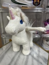 NWT Neopets White Uni Unicorn 2005 Blue Eyes Plush Stuffed Doll Plushie Toy 10  