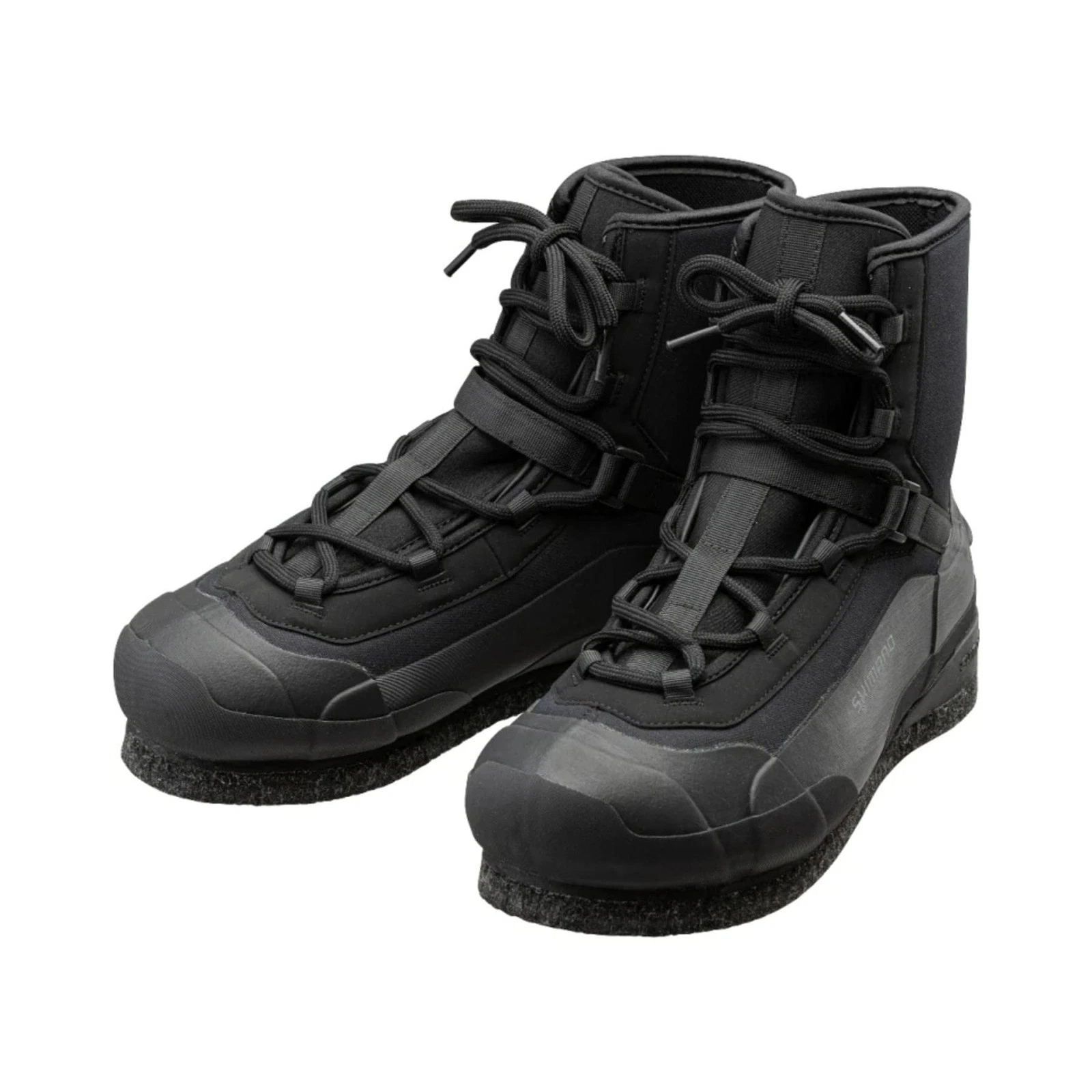 Shimano Rockshore Wet Boots, Cut Rubber Pin Felt, FS-010V, Black, Size 28.0
