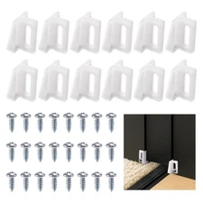 12pcs N 6950 Pocket Door Guide, Plastic Pocket Door Bottom Guide Doors Hardwa...