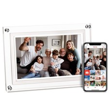 10.1inch Acrylic Digital Picture Frame, WiFi Digital Photo Frame with 16GB La...