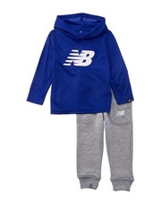 New Balance 2Pc Set Waffle Hoodie Pant Set