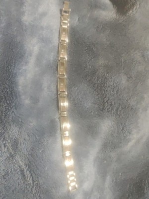 men's 10k Gold With Diamonds Bracelet