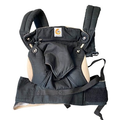 Ergo Baby Four Position 360 Baby Carrier Black/Tan Washable