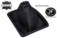 PURPEL STITCH MANUAL LEATHER GEAR GAITER FITS VOLKSWAGEN PASSAT B4 1988?1996