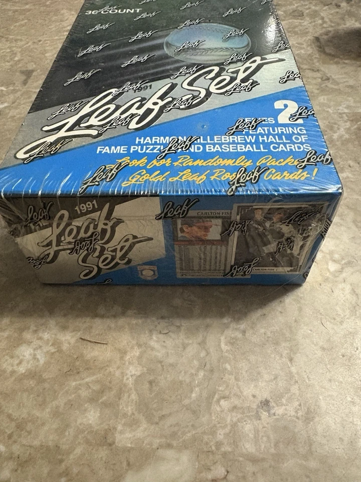 Leaf Baseball Series 2 1991 caja sellada de fábrica 36 paquetes oro novatos Foto 2 de 4